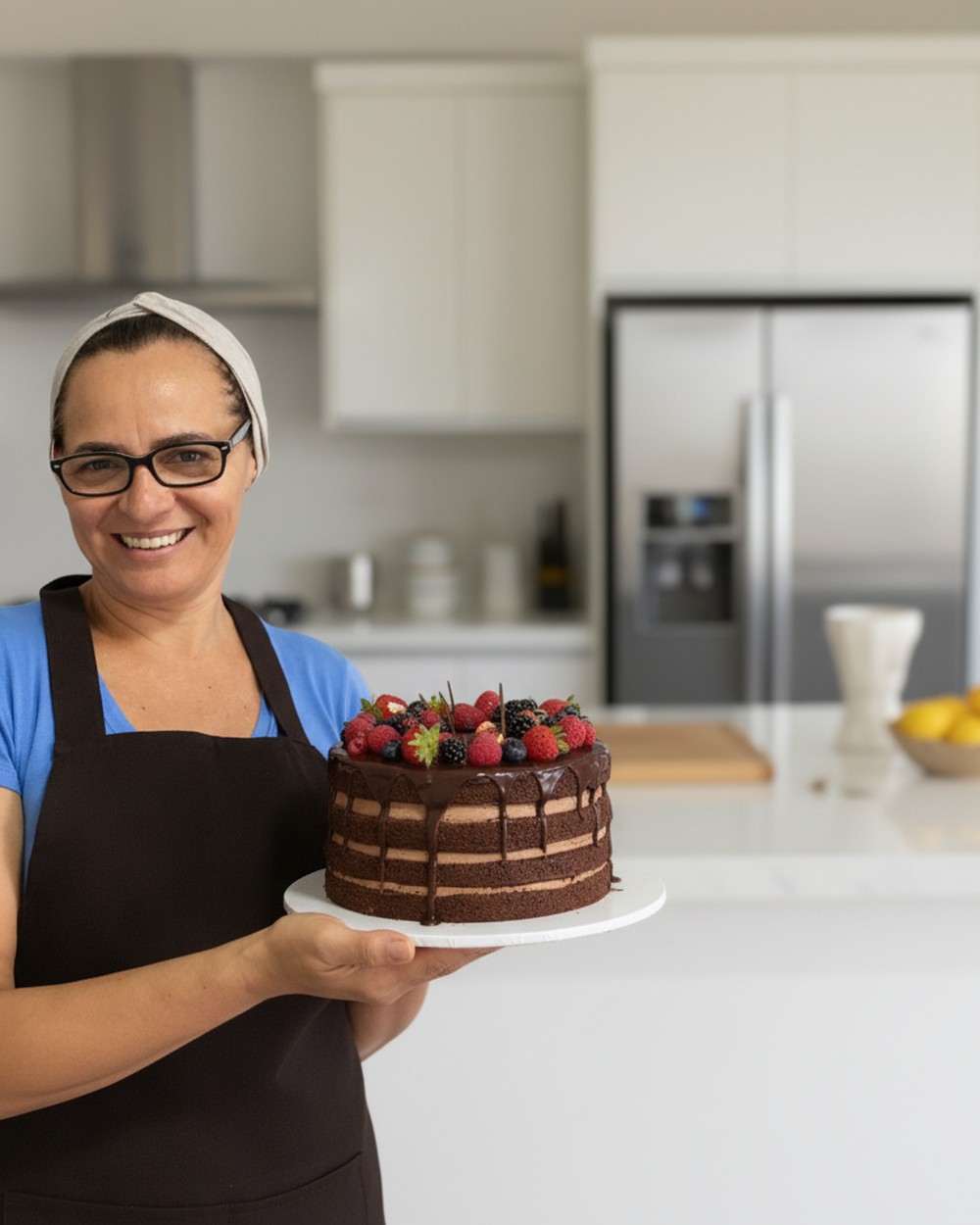 Rosi, confeiteira da Rosi Doces, em Osasco
